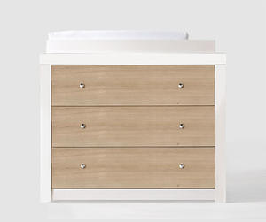 コンバーチブルウッド赤ちゃん交換テーブルドレッサー収納引き出し付きキャビネット - Product Image 4