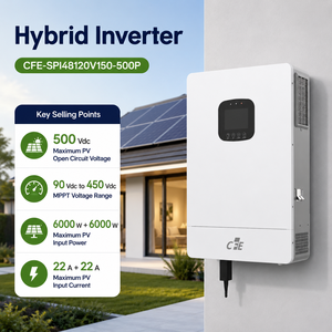 Inversor Híbrido Monofásico de 12kW con Batería de Iones de Litio de 48V <span class=keywords><strong>CFE</strong></span> SPI48120V150-500P, Sistema UPS para Almacenamiento de Energía Doméstica y Seguridad - Product Image 1