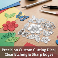 Cetakan Pemotong Logam Kustom, Cetakan Presisi Baja Karbon yang Dipesan, Produsen Cetakan Terukir, Layanan OEM ODM untuk Scrapbooking