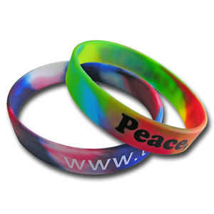 กำไลข้อมือยางซิลิโคนขายส่ง, กำไลข้อมือและสายรัดข้อมือซิลิโคนพิมพ์ลายตามสั่ง - Product Image 2