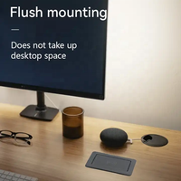 Prise de table escamotable à montage dissimulé avec commande tactile, design encastré et chargement USB rapide