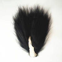 Poils de queue de yack de couleur gris-noir naturel chinois, longueur 40-50 cm