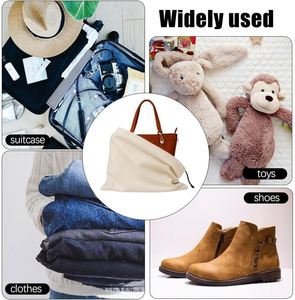 Bolsa de Embalaje para Zapatos de Algodón Reutilizable, Ecológica y Reciclable con Logotipo Personalizado, Bolsa de Regalo con Cordón Natural y Orgánico, Tamaños Personalizables - Product Image 6
