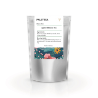 Biologische Premium Verse Fruit & Bloemen Thee - Appel Hibiscus Zonder Conserveermiddelen Verpakt in PLA Piramide Sachet