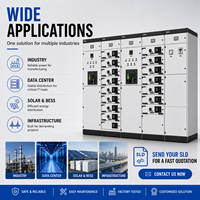Tablero de Distribución Trifásico Extraíble ASM MNS 400V 2000A IP54 hasta 100kA 50/60Hz, Compatible con OEM para Centro de Carga de Vehículos Eléctricos IEC 61439