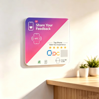 Tarjeta Inteligente RFID NFC de Acrílico/PVC Resistente, Chips N215/N216/N213 de 13.56MHz, Mini Etiqueta con Código QR para Pagos, Membresía de Hotel, URL de Redes Sociales