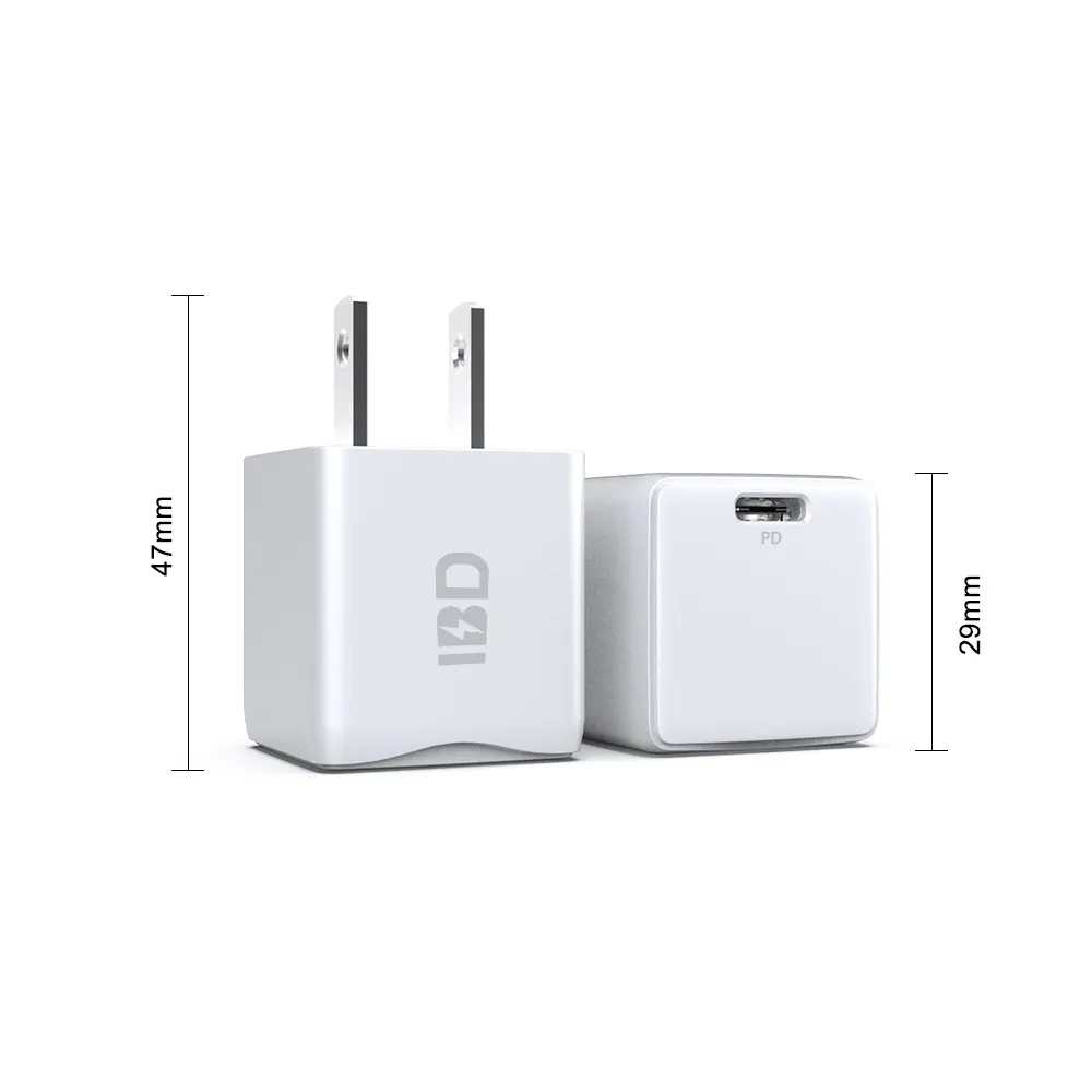 Baseus/JP PD — chargeur de téléphone Portable 20W, charge rapide, Usb, 1 Port, mat, Mini, 20W, PD