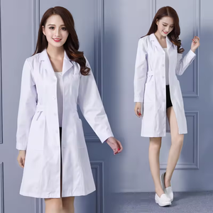 Vente directe d'usine Lhospital Uniform Designs Uniforme médical Femme Blouse de laboratoire Blanc - Product Image 3