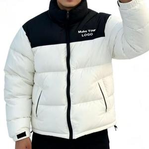 Proveedor Chino: Chaqueta de Invierno para Hombre, Personalizable, de Cuero, con Cuello Alto, Cierre de Cremallera, Estilo Casual, Relleno de Poliéster, Largo Regular - Product Image 2