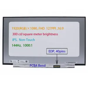 Grosir ramping 17.3 inci 40-pin 1080P 144HZ layar laptop NV173FHM-N44 N173HCE-G33 LP173WFG-SPB1