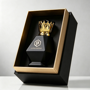 New Arrival 100ml Special Shape Perfume <b>Bottle</b> Glass Perfume <b>Bottle</b> Empty Matte Black Perfume <b>Bottle</b> for Fragrance Packaging - Product Image 1