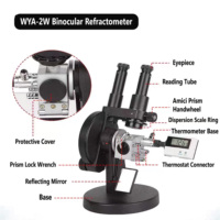 Réfractomètre binoculaire WYA-2W, instrument de laboratoire de haute précision pour la mesure de l'indice de réfraction et du Brix