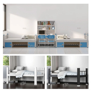 <span class=keywords><strong>Lit</strong></span> <span class=keywords><strong>simple</strong></span> <span class=keywords><strong>en</strong></span> métal marron 2 pièces de haute qualité sans vis Design moderne enduit de poudre pour une utilisation <span class=keywords><strong>en</strong></span> hôtel Twin Queen King Sizes disponibles - Product Image 4