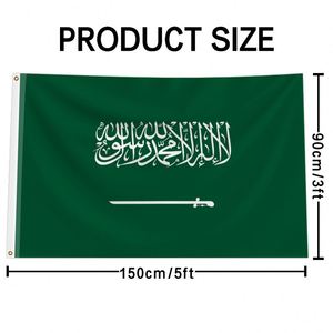 Meilleur prix pour des drapeaux internationaux 3x5, logo personnalisable, fanion en tissu, mât en aluminium, y compris l'Arabie Saoudite - Offre promotionnelle - Product Image 5