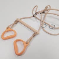 Barre de suspension ergonomique et stable pour exercices, avec anneaux, pour adultes et enfants, idéale pour l'intérieur et l'extérieur, pour la cour et les aires de jeux