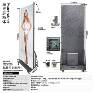 Nhà máy trực tiếp p1.86 P2 p2.5 P3 dẫn Màn hình áp phích hiển thị trong nhà với kim loại bền cơ sở khả năng hiển thị cao - Product Image 6