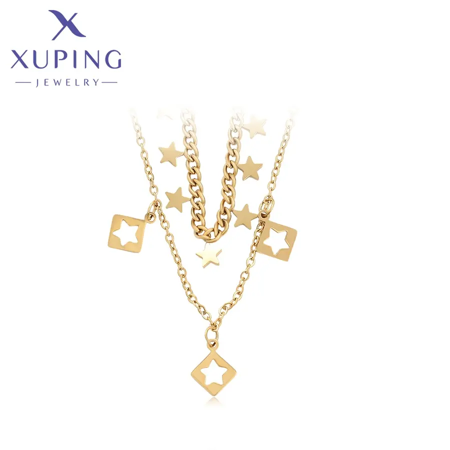 X000850909 XUPING Cadenas de joyería para hombres Joyería de oro de color oro de 18 quilates Collares de mujer al por mayor