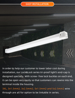 Luminaire LED Tri-proof Gotall 600mm 1200mm 1500mm IP65, Tube LED Linéaire Étanche pour Éclairage de Parking et Magasins