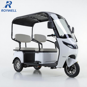CEE 3 roda passageiro motocicleta 100KM Rang triciclos elétricos moto com telhado - Product Image 1