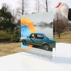 High Quality UV Printed Transparent Acrylic Plate Custom Photo Display Boards Signage Board