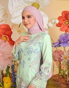 SIPO – vêtements islamiques modernes, dernière mode, baja Kurung, imprimé de taches brodées, vêtements ethniques en malaisie - Product Image 2