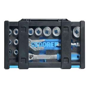 GEDORE - 3416321 Socket set <b>1</b>/<b>2</b>'' with plier wrench (16 pcs.) - EAN 4010886970379 <b>RATCHET</b> AND SOCKET SETS <b>1</b>/<b>2</b>" - Product Image 4