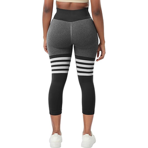 Leggings tricotés de compression taille haute pour femmes Options de logo personnalisé pour les marques de vêtements de sport de marque privée de fitness et de gym - Product Image 6
