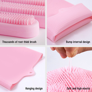 Gants en silicone en stock pour usage commercial en cuisine, lavage de la vaisselle, nettoyage, imperméables, résistants à la chaleur, épaissis, à adhérence magique - Product Image 4