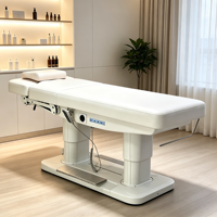 Table de massage électrique 4 moteurs réglable pour soins du visage, SPA, salon, avec commande au pied pour clinique esthétique