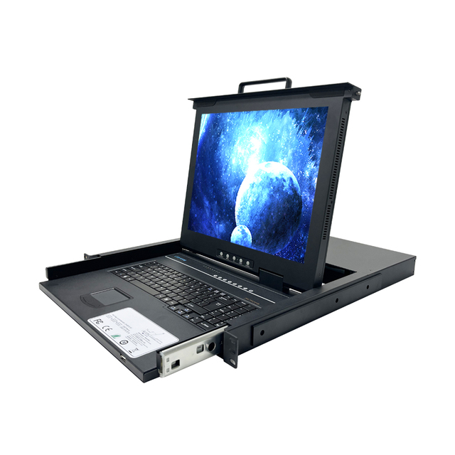 17-19 Inch LCD KVM Drawer 4K UHD 60Hz 1080p KVM Switch 4/8/16 Port 1U Rackmount KVM Console in Stock