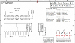 Tùy chỉnh nữ pin tiêu đề kết nối <span class=keywords><strong>2.0mm</strong></span> 2.54mm Pitch h8.5mm 2*2 p-2 * 20p tăng gấp đôi hàng 180 độ nhựa Brass 4P 12p PCB - Product Image 4