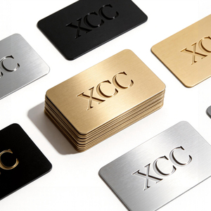 Tarjetas de Visita Metálicas NFC Personalizables de 1k, Mini Etiqueta con Código QR RFID de 13.56MHz para Hotel, Tarjetas Magnéticas Doradas Metálicas en Blanco con Logotipo - Product Image 5