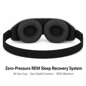 Solution de développement de masques de sommeil ergonomiques 3D |   Masque oculaire Deep Eye Cup Total Blackout |   Fabricant de produits de sommeil OEM ODM - Product Image 1