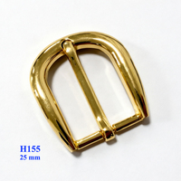Boucle de ceinture réglable en métal plaqué or pour accessoires, boucle à ardillon 25 MM