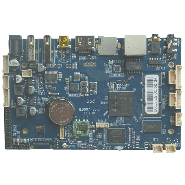 PCB Assembly Circuit Boards Manufacturer for Smart Android Motherboards PCBA with Amlogic-S802 CPU 6-Layer Blue Android 4.4