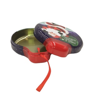 Emballage de cadeau de Noël Boîte en métal en étain Boîtes de conserve à cloche irrégulière en gros - Product Image 5