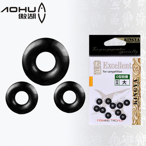 Anneau en caoutchouc de qualité supérieure Aohu, accessoire de pêche, noir, taille moyenne, pour équipement de pêche - Product Image 5