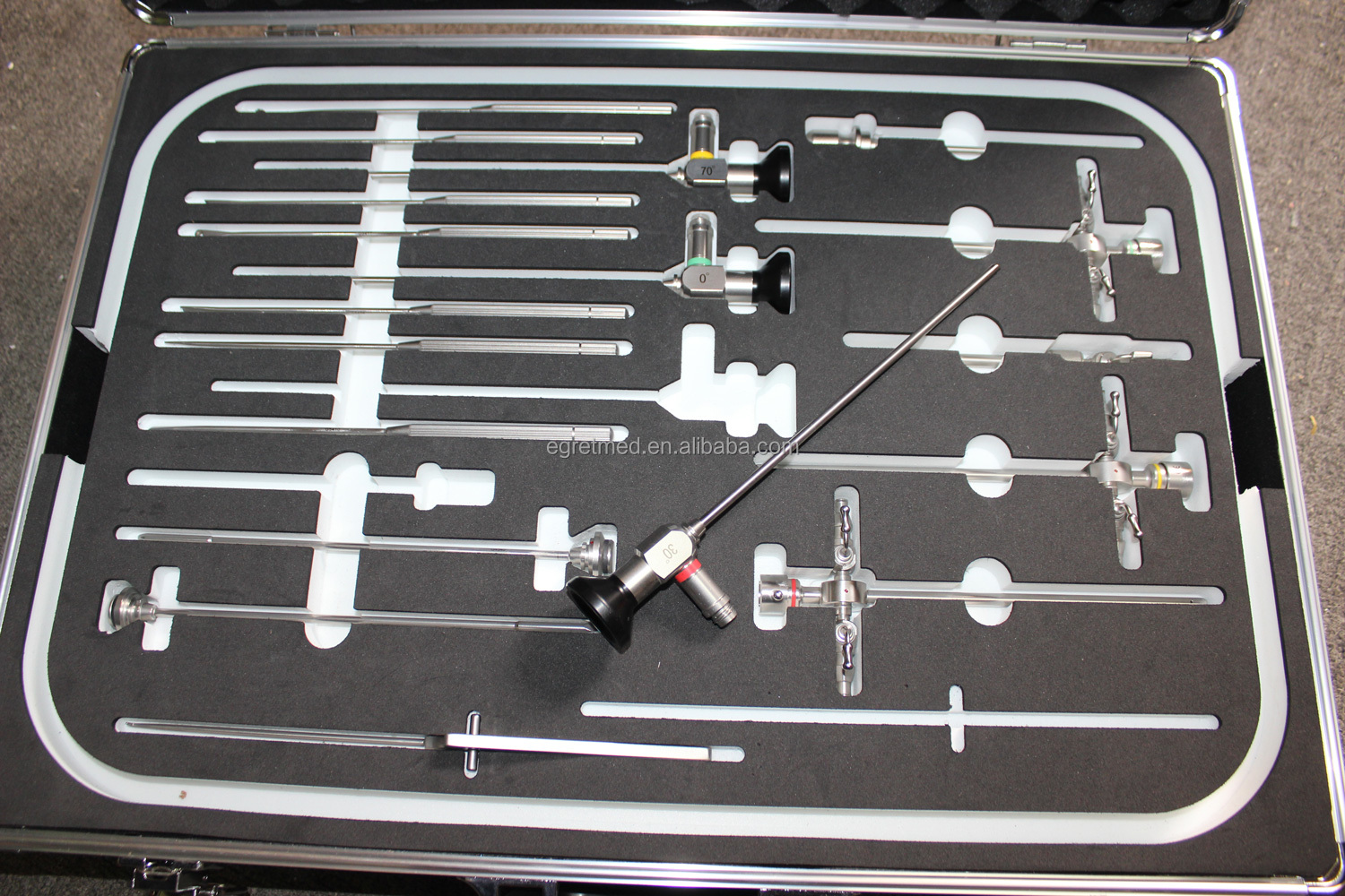Conjunto completo de artroscopia y endoscopia médica
