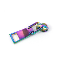 Glissières de fermeture éclair en métal sans nickel, taille 3, sans verrouillage, motif diamant sur mesure pour tentes et accessoires de confection de vêtements