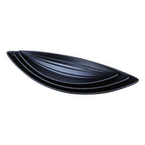 Thiết Kế Mới Hình Chiếc Thuyền Màu Đen 100% Melamine Nhà Hàng Nhật Bản Antipasto Sashimi Sushi Tấm Món Ăn - Product Image 1