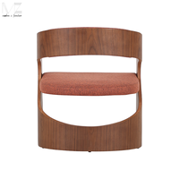 Chaise d'appoint minimaliste Mobilier Home Lounge Fauteuil Chaise de salon moderne de luxe en bois avec bras