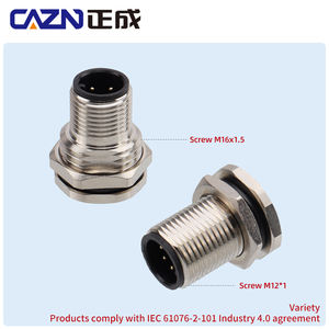 M12 Löt-Einbaubuchse Direkt ab Werk, Stecker/Buchse, 2-17 Pins, B/D-Code, Wasserdicht nach IP67, Steckverbinder - Product Image 6