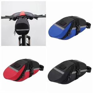 Sacoche de selle de vélo 300 ml, étanche, à fixer sur le potence arrière, étui de rangement pour équipement de cyclisme, rouge, bleu, noir - Product Image 1