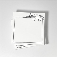 50 Blatt Niedliche Katzen-Haftnotizen, Individuelles Tier-Cartoon Notizbuch, Notizblock, To-Do-Liste, Tagesplaner für Schule und Büro