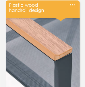Muebles de Jardín Minimalistas para Patio, Sillas de Aluminio con Brazos Apilables, Resistentes al Agua, con Tela Teslin - Product Image 5