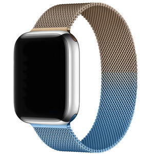 <span class=keywords><strong>Correa</strong></span> de reloj de malla de acero inoxidable con cierre magnético tipo Milanese para banda de <span class=keywords><strong>Apple</strong></span> <span class=keywords><strong>Watch</strong></span> de 41 y 45 mm, compati - Product Image 3
