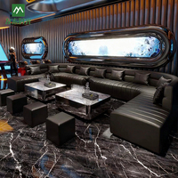 Ensemble de canapés de bar modernes en cuir PU, durables et écologiques, meubles modulaires pour discothèques et salons KTV