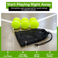 Balles de pickleball alvéolées à 40 trous, haute élasticité, approuvées USAPA, durables, 74 mm, 2,5 mm d'épaisseur, 26 g, pour usage extérieur, vendues en fût