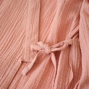2023 japonais <span class=keywords><strong>Kimono</strong></span> ensemble 100% coton pyjamas deux pièces Couple <span class=keywords><strong>Yukata</strong></span> lâche femmes sueur vapeur costume service à domicile ensemble - Product Image 6