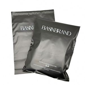Custom Printed LOGO Matte Black Shipping Bags With Logo Plastic Mail Poly Ship Mailers Gift Package Mailing Bags for Clothes - Product Image 1